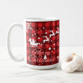 Red Speckled aluminum coffee Mug hot cocoa & fuzzy socks saying