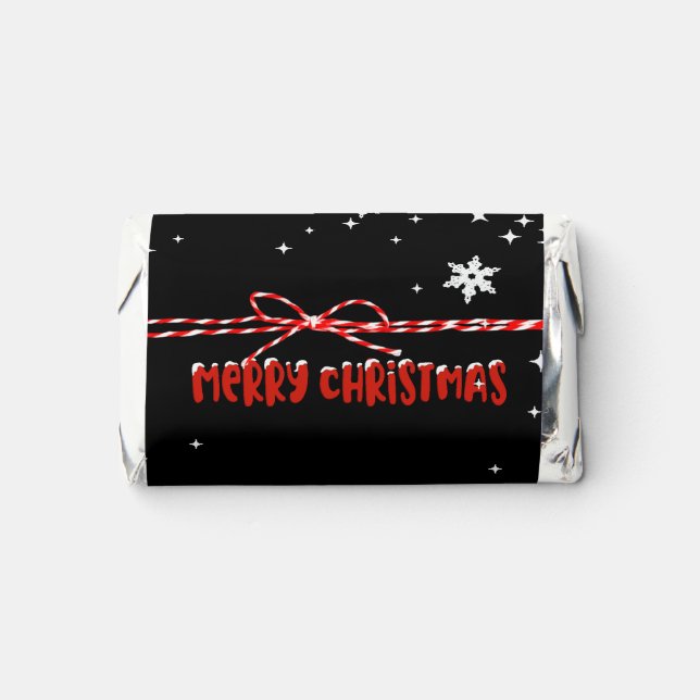 Merry Christmas Snowflakes  Hershey's Miniatures (Front)