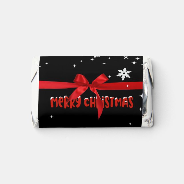 Merry Christmas Snowflakes Hershey's Miniatures (Front)