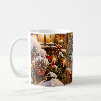 Merry Christmas Snowman Coffee Mug