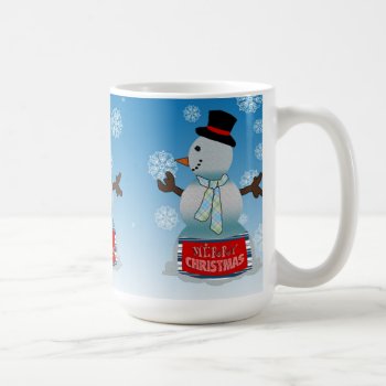 Merry Christmas Snowman Coffee Mug by iiphotoArt at Zazzle