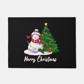 Merry Christmas - Snowman Doormat