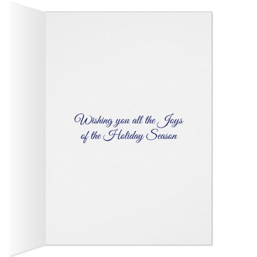 Merry Christmas Snowman Holding Snowflake Card (Inside (Right))