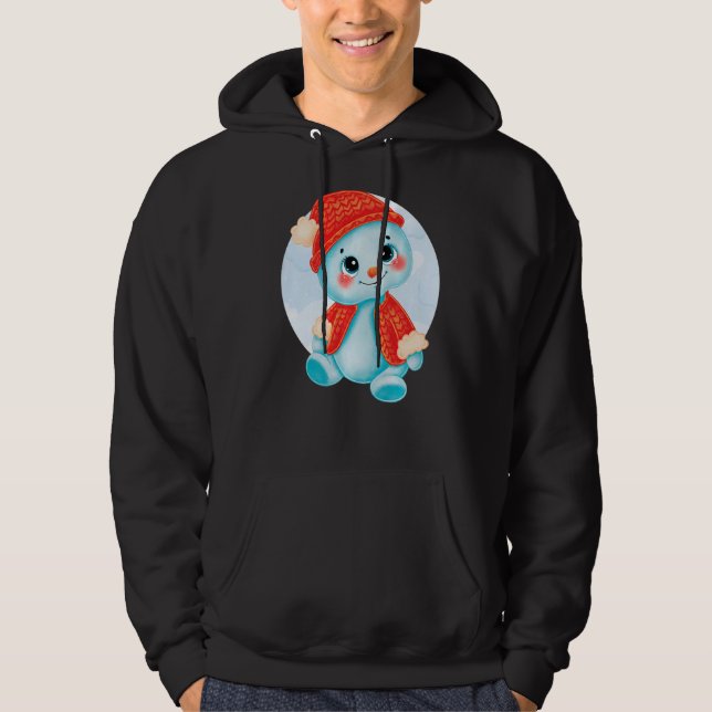 Merry Christmas Snowman Hoodie (Front)