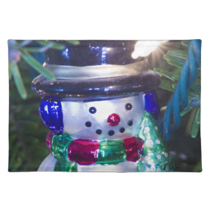 Merry Christmas Snowman Placemat
