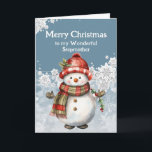 Merry Christmas Snowman Stepmother Card<br><div class="desc">A snowman's smile,  so warm and bright, 
Just like our friendship,  pure delight.
C
Merry Christmas,  my dear Stepmother
May our laughter never end.</div>