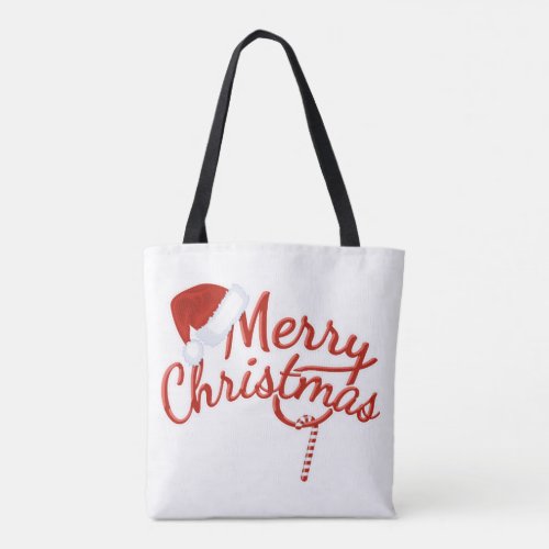 Merry Christmas Snowman Tote Bag