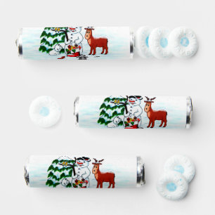 Merry Christmas! Snowman with Friends Breath Savers® Mints