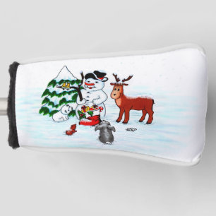 Merry Christmas! Snowman with Friends Golf Head Cover