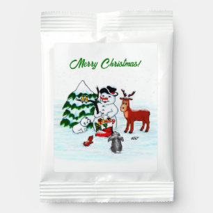Merry Christmas! Snowman with Friends Lemonade Drink Mix