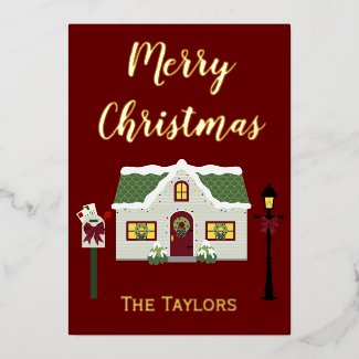 Merry Christmas Snowy Home