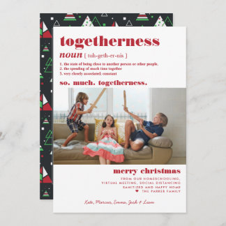 Merry Christmas | So Much Togetherness Definition Holiday Card