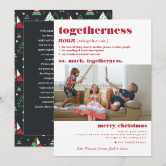 Merry Christmas | So Much Togetherness Definition Holiday Card