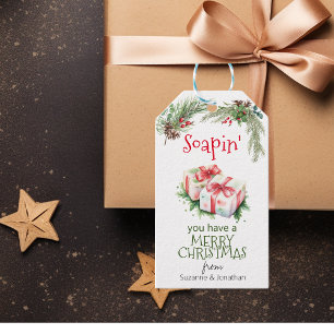 Merry Christmas Soap Handmade Gift Tags