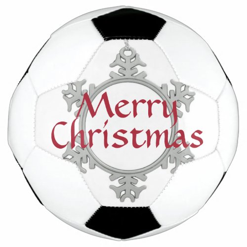 Merry Christmas soccer ball by dalDesignNZ