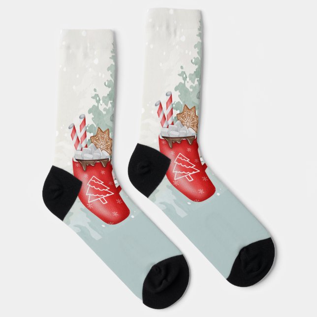 Merry Christmas Socks (Right)