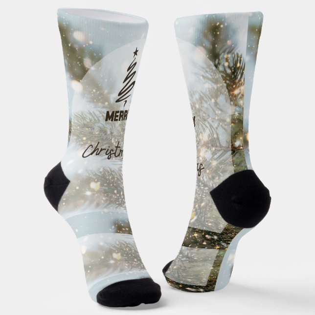 Merry Christmas Socks (Angled)