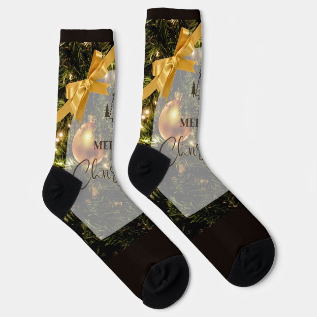 Merry Christmas Socks (Right)