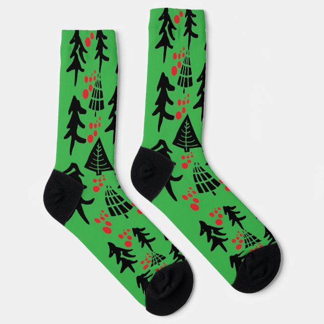 Merry Christmas Socks (Right)