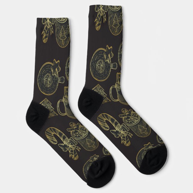 Merry Christmas Socks (Right)