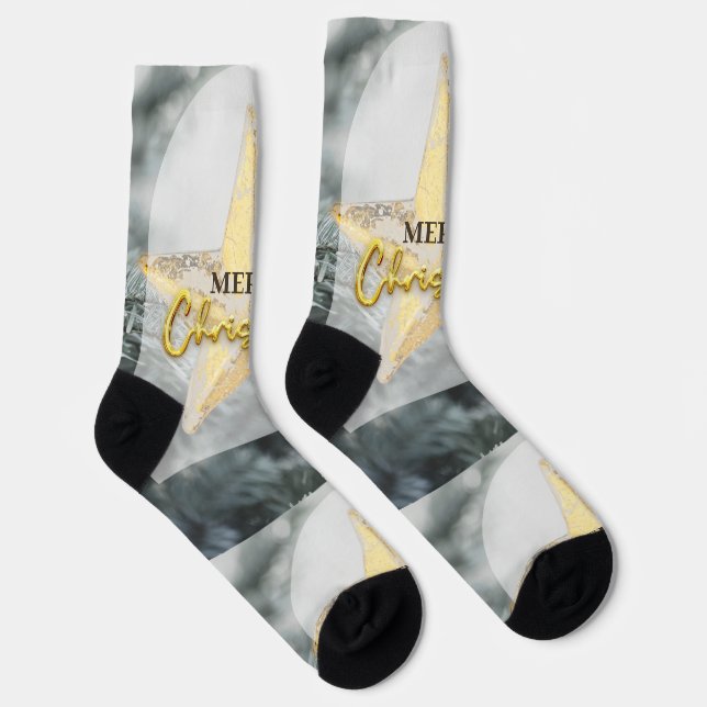 Merry Christmas Socks (Right)