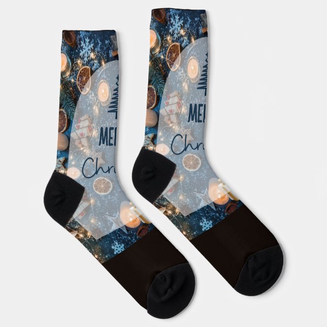 Merry Christmas Socks (Right)