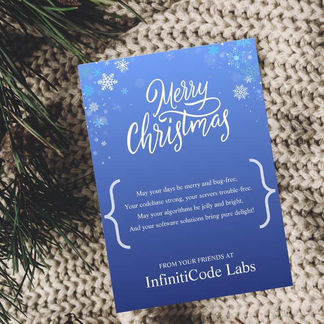 Merry Christmas Software Development Company Holiday Card (Creator Uploaded)