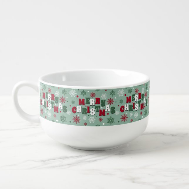 Merry Christmas Soup Mug (Right)