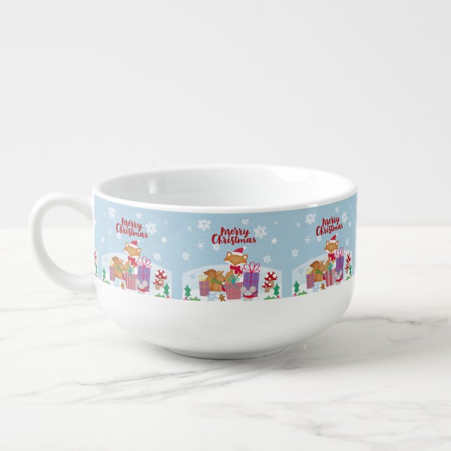 Merry Christmas Soup Mug (Right)