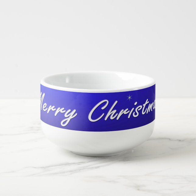Merry Christmas Soup Mug (Front)
