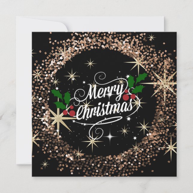 Merry Christmas sparkle and glitter, (Front)