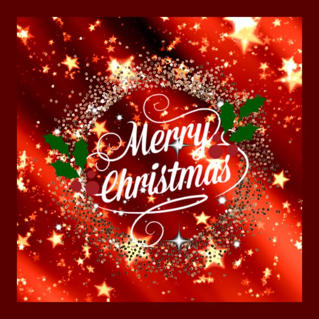 Merry Christmas sparkle and glitter Button (Creator Uploaded)