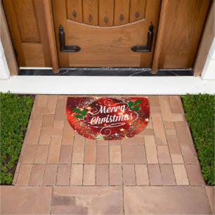 Merry Christmas, sparkle and glitter Doormat