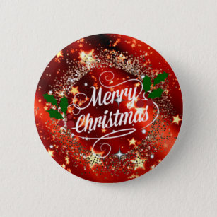 Merry Christmas sparkle and shine Button