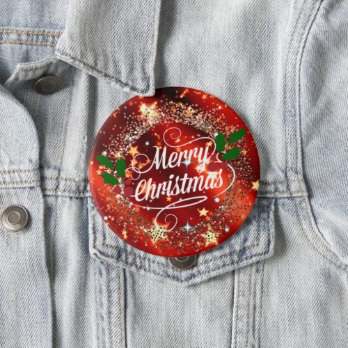 Merry Christmas sparkle and shine Button