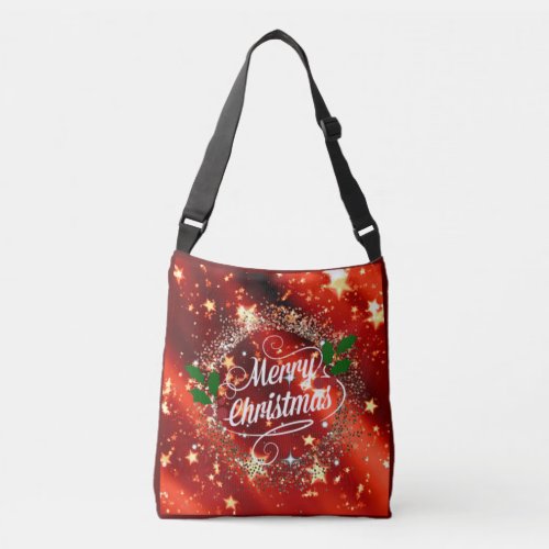 Merry Christmas sparkle and shine Crossbody Bag