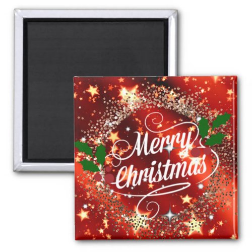 Merry Christmas sparkle and shine Magnet