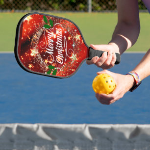 Merry Christmas, sparkle and shine, Pickleball Paddle