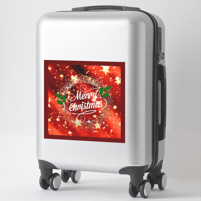 Merry Christmas sparkle and shine Sticker (Suitcase)