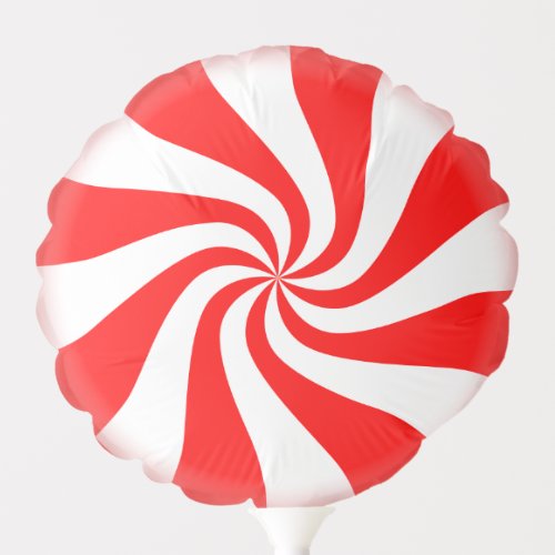 Merry Christmas Spearmint swirl peppermint Candy Balloon