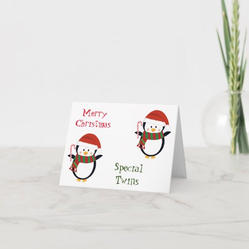 MERRY CHRISTMAS SPECIAL TWINS CARD