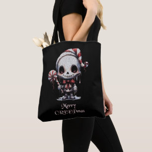 Merry Christmas Spooky Gothic Tote Bag