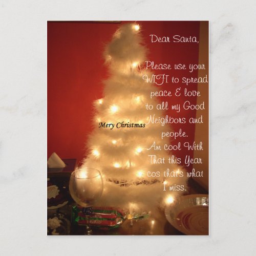 Merry Christmas Spread Peace and Love Card