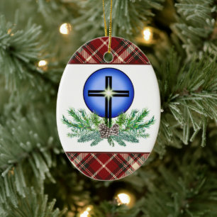 Merry Christmas St. Luke Lutheran Church Ceramic Ornament
