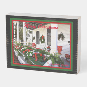 Merry Christmas St (Saint) Augustine Florida Gift  Wooden Box Sign