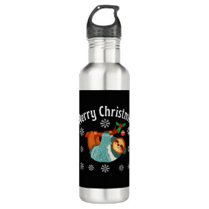 Merry Christmas Stainless Steel Water Bottle
