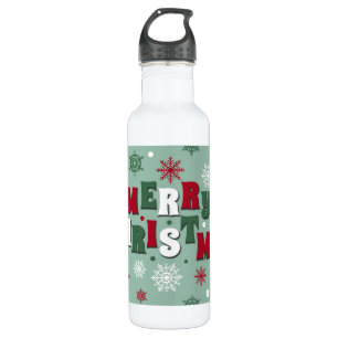 Merry Christmas Stainless Steel Water Bottle
