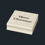 Merry Christmas Stamp<br><div class="desc">This stamp is shown with a Merry Christmas text.
Choose from a color choice for the ink pad or choose no ink pad.
Customize this item or buy as is.  This one has a red ink pad with it.</div>