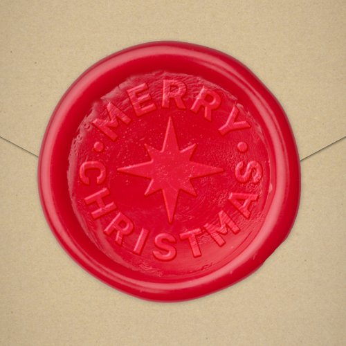 Merry Christmas Star Holiday Wax Seal Sticker