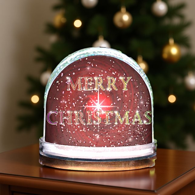 Merry Christmas Star Snow Globe (Creator Uploaded)